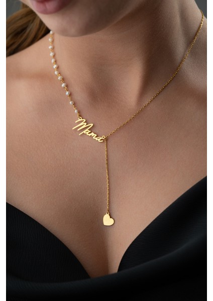 925 Ayar Gümüş Kişiye Özel Incili Isim Kolye fiyatları