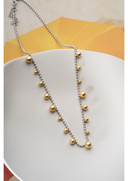 925 Ayar Gümüş Toplu Zincir Kolye