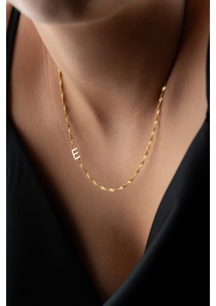 925 Ayar Gümüş Singapur Harf Model Kolye fiyatları