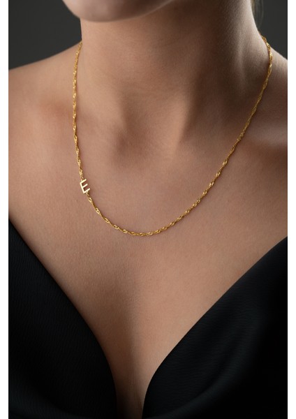 925 Ayar Gümüş Singapur Harf Model Kolye modelleri