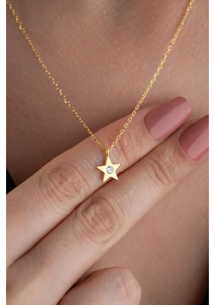 925 Ayar Gümüş Yıldız Kolye fiyatları