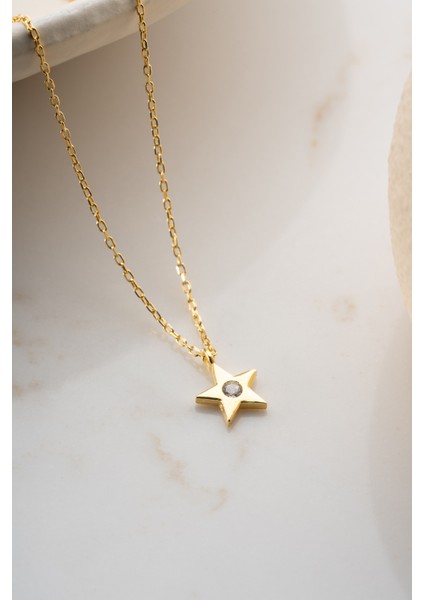 925 Ayar Gümüş Yıldız Kolye fırsatları