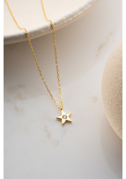 925 Ayar Gümüş Yıldız Kolye indirimleri