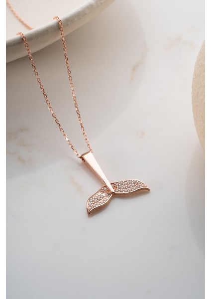 925 Ayar Gümüş Balina Kuyruğu Kolye indirimleri