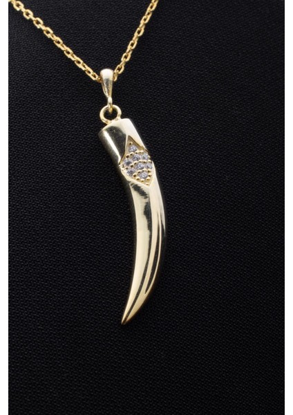 925 Ayar Gümüş Fil Dişi Kolye fırsatları