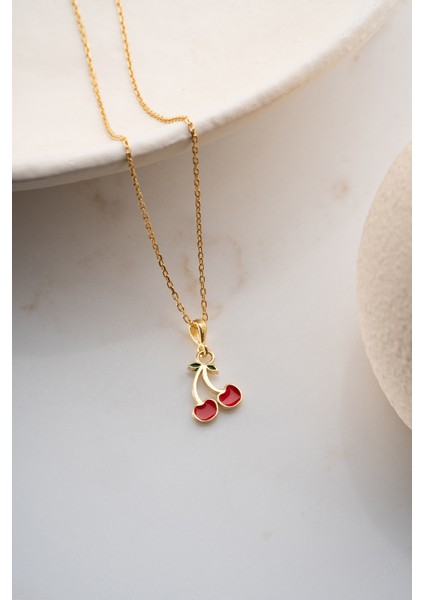 925 Ayar Kiraz Kolye fırsatları