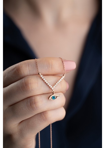 925 Ayar Gümüş Göz Kolye fiyatları