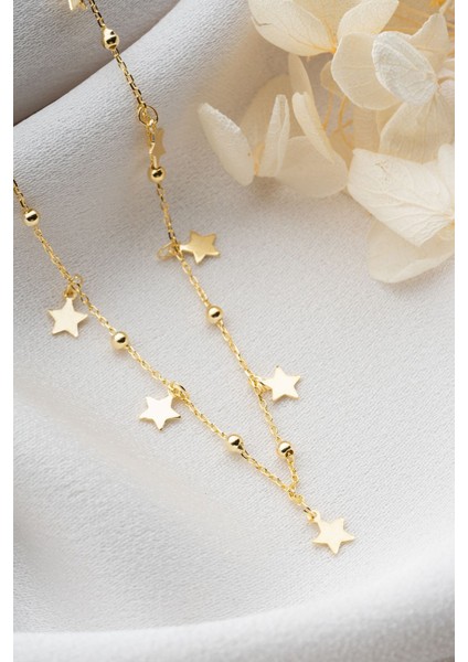 925 Ayar Gümüş Yıldızlı Şans Kolye fırsatları