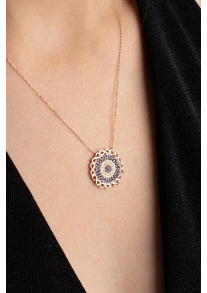 925 Ayar Gümüş Nazar Kolye