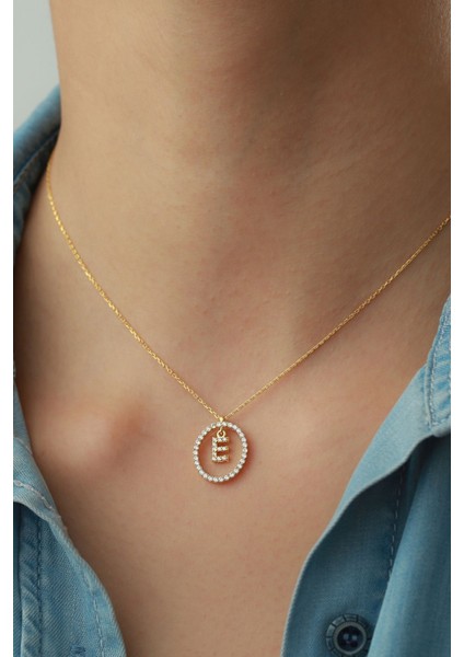 925 Ayar Gümüş Harfli Halka Kolye fiyatları