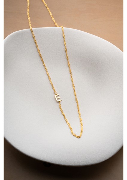 925 Ayar Gümüş Singapur Harf Model Kolye fırsatları