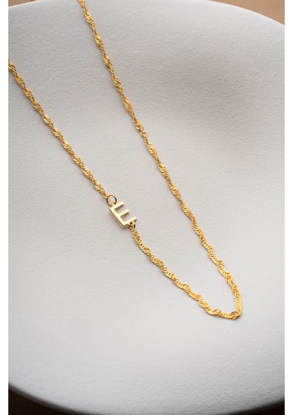 925 Ayar Gümüş Singapur Harf Model Kolye indirimleri