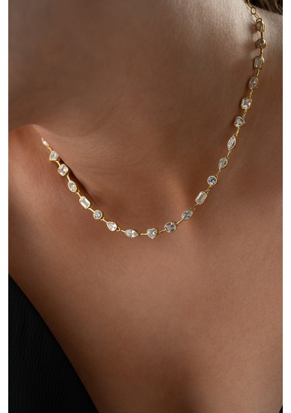 925 Ayar Gümüş Taşlı Trend Model Kolye fiyatları