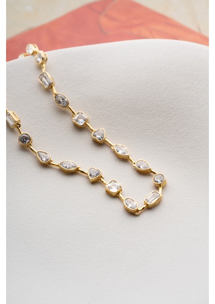 925 Ayar Gümüş Taşlı Trend Model Kolye indirimleri