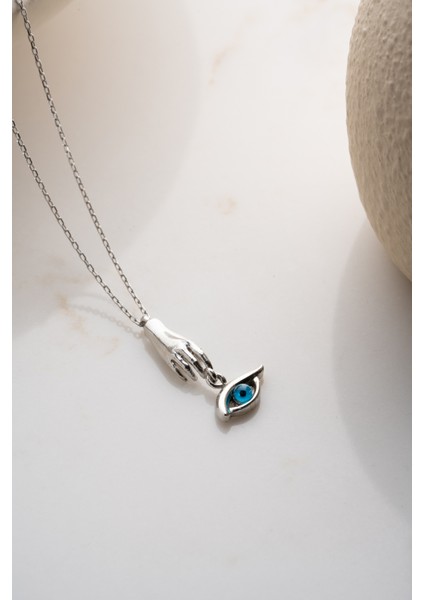 925 Ayar Gümüş Göz Kolye fırsatları