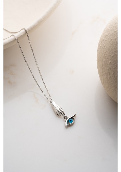 925 Ayar Gümüş Göz Kolye indirimleri