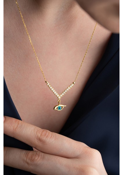 925 Ayar Gümüş Göz Kolye modelleri