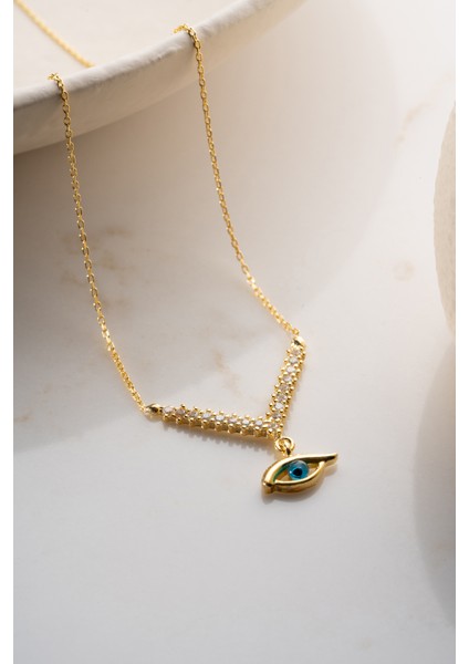 925 Ayar Gümüş Göz Kolye fırsatları