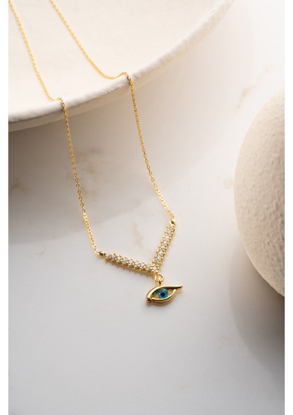 925 Ayar Gümüş Göz Kolye indirimleri