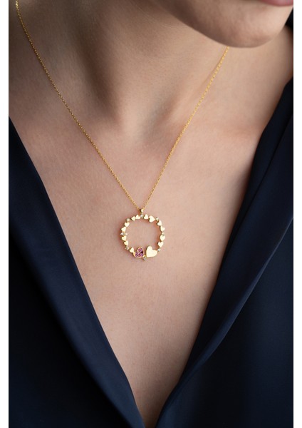 925 Ayar Gümüş Kalpli Kolye