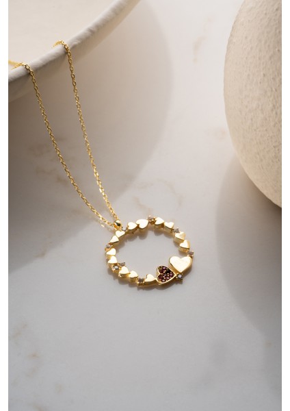 925 Ayar Gümüş Kalpli Kolye fırsatları