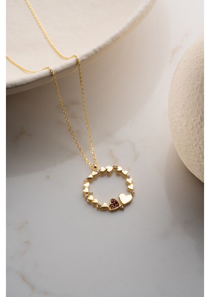 925 Ayar Gümüş Kalpli Kolye indirimleri