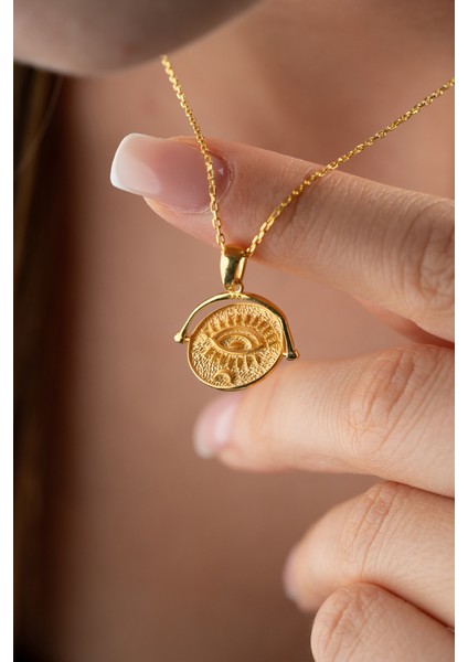 925 Ayar Gümüş Taşsız Göz Kolye fiyatları