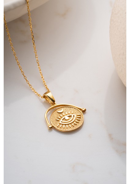 925 Ayar Gümüş Taşsız Göz Kolye indirimleri