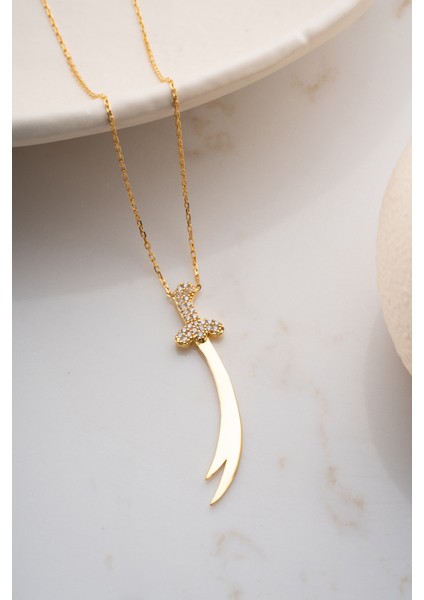 925 Ayar Gümüş Kılıç Kolye fırsatları