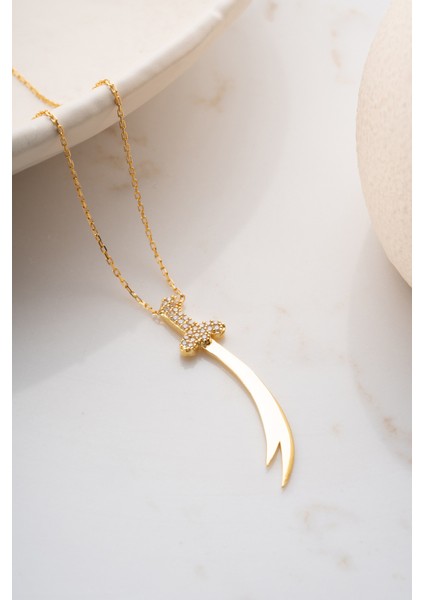 925 Ayar Gümüş Kılıç Kolye indirimleri