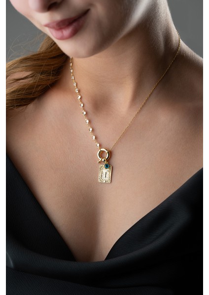 925 Ayar Gümüş Kişiye Özel Harf Kolye