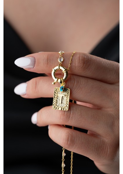 925 Ayar Gümüş Kişiye Özel Harf Kolye modelleri