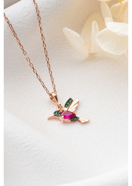 925 Ayar Gümüş Arı Kuşu Kolye fırsatları