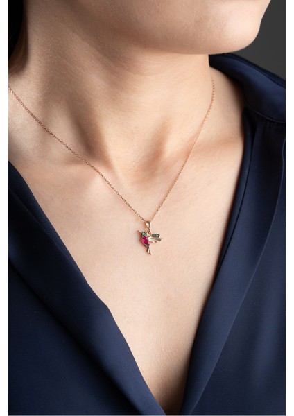 925 Ayar Gümüş Arı Kuşu Kolye indirimleri