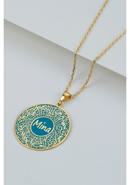 925 Ayar Gümüş Dualı Isim Kolye