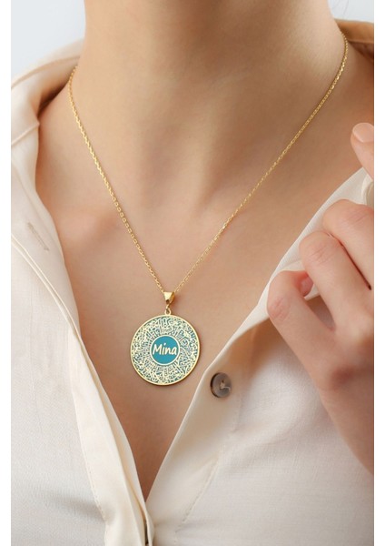 925 Ayar Gümüş Dualı Isim Kolye modelleri