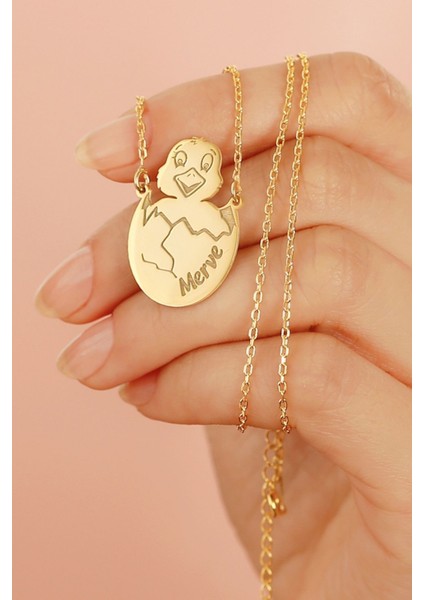 925 Ayar Gümüş Isimli Civ Civ Kolye