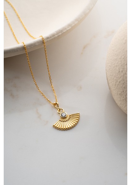 925 Ayar Gümüş Yelpaze Model Kolye fırsatları