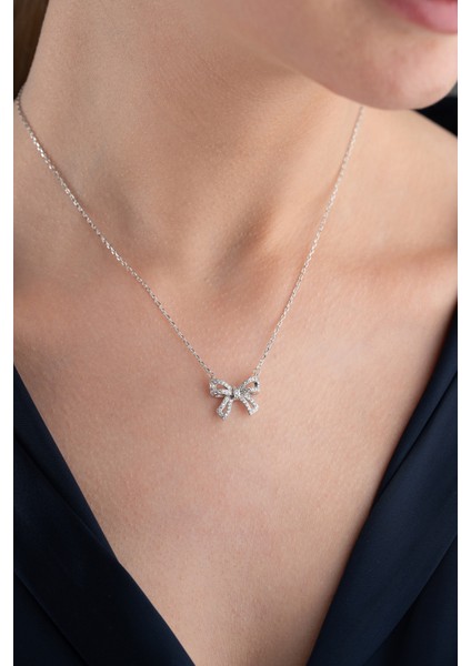 925 Ayar Gümüş Fiyonk Kolye