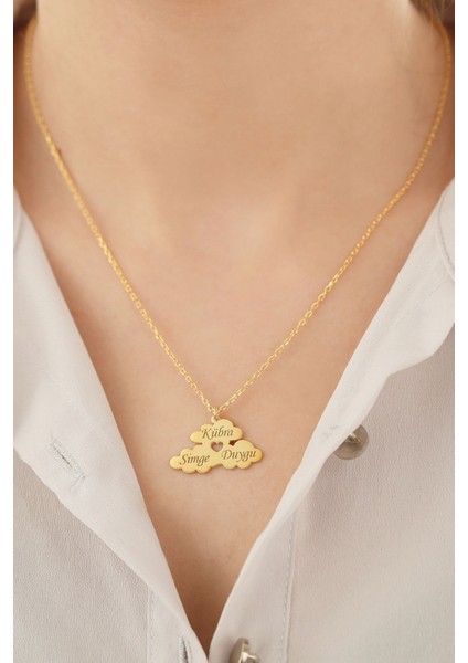 925 Ayar Gümüş Isimli Bulut Kolye fiyatları