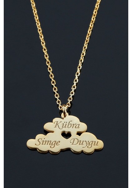 925 Ayar Gümüş Isimli Bulut Kolye modelleri