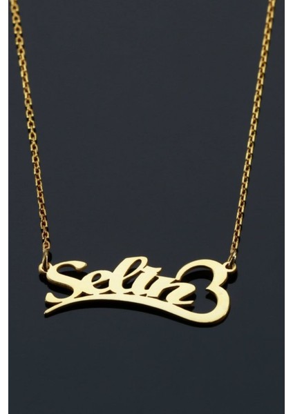 925 Ayar Gümüş Isimli Kalpli Kolye modelleri