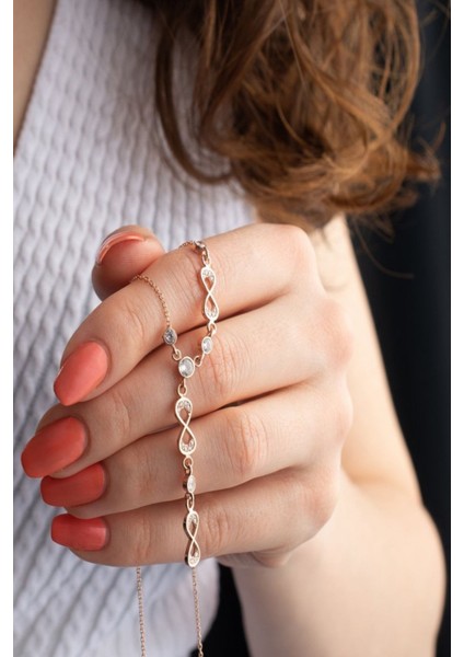 925 Ayar Gümüş Akışlı Sonsuzluk Kolye fiyatları