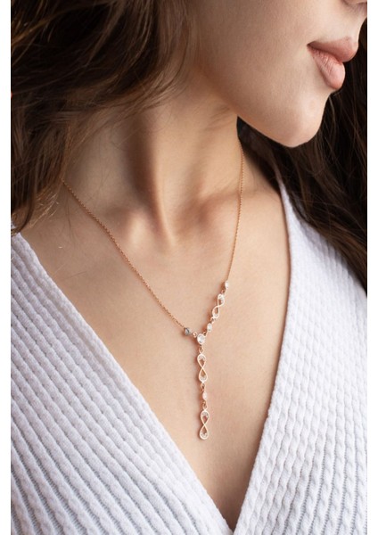 925 Ayar Gümüş Akışlı Sonsuzluk Kolye modelleri