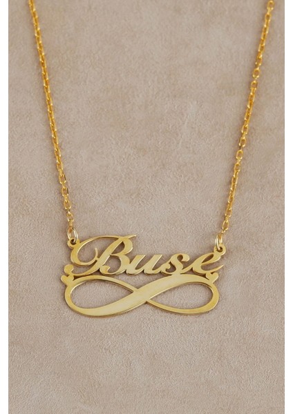 925 Ayar Gümüş Isimli Sonsuzluk Kolye modelleri