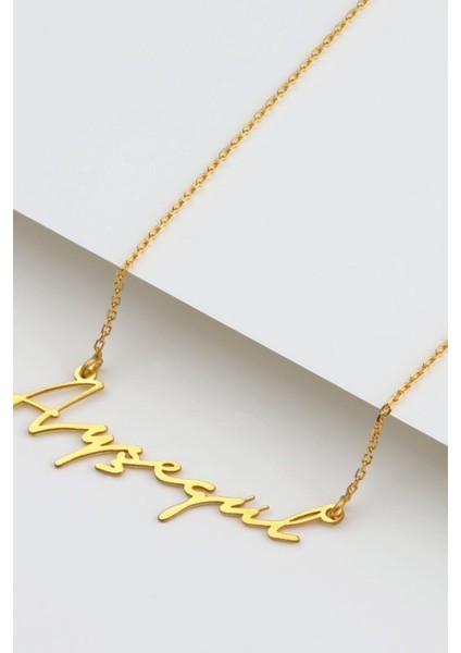 925 Ayar Gümüş El Yazılı Kişiye Özel Kolye modelleri