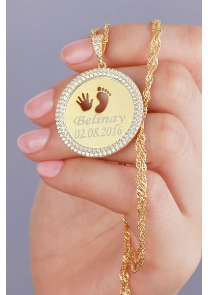 925 Ayar Gümüş Isimli Doğum Kolyesi