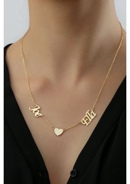 925 Ayar Gümüş Kişiye Özel Isimli Kalpli Kolye fiyatları