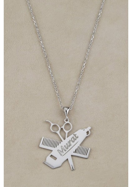 925 Ayar Gümüş Erkek Kuaför Kolyesi indirimleri