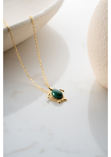 925 Ayar Gümüş Gold Kaplumbağa Kolye modelleri